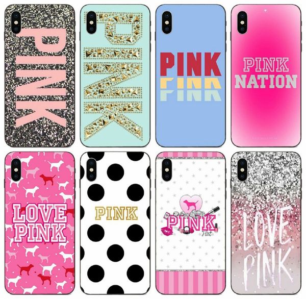 

tongtrade] love pink detailed popular case for iphone 11 pro x xs max 8 7 6s 6p 5s 5p galaxy j7 honor v9 play motorola moto g7 tpu case