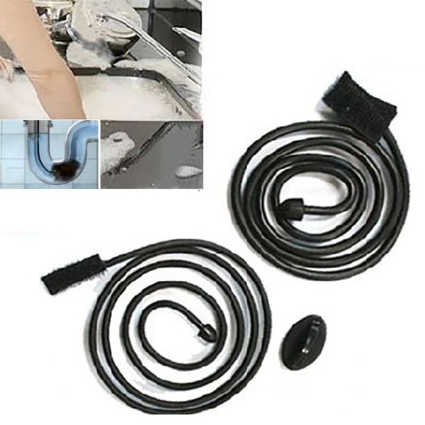 

3pcs/set pipe slow drain fixed fast cleaners brush bathroom toilet hair removal hook for household cleaning tools blister pack fa2253