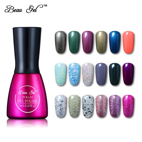 

beau gel 7ml pure gel polish manicure long-lasting soak of uv lamp varnish nail polish for christmas gift