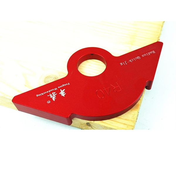 

aluminium alloy radius quick-jig router table bit r20/30/40 corner jig templates trimming machine r angle arc template diy tools