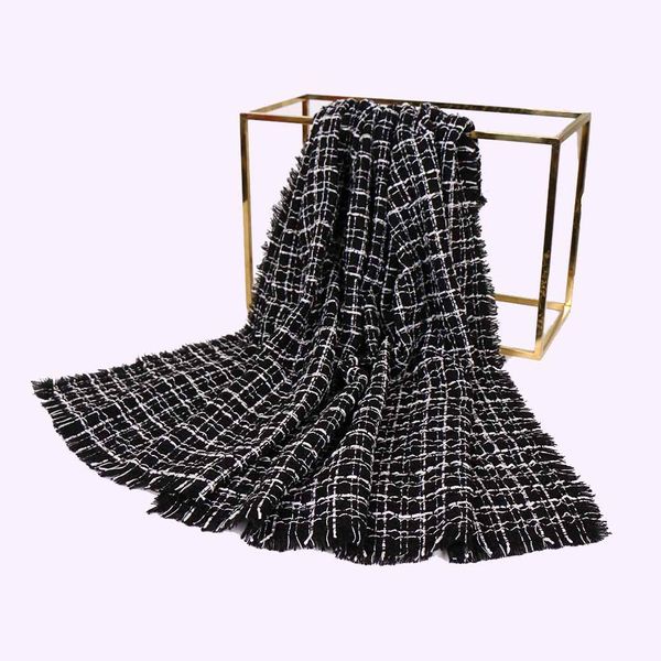 

autumn and winter men's fashion warm outdoor sports wool scarf designer couple widened thick solid scarf, Blue;gray
