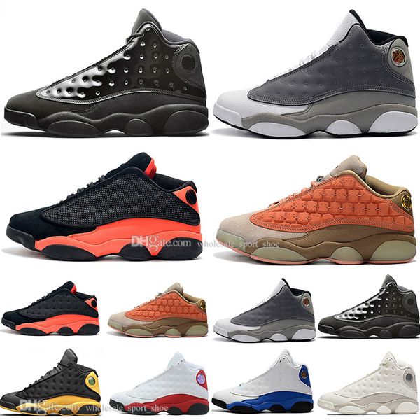

13 13s cap and gown terracotta blush mens basketball shoes brown hyper royal flints bred men sports sneakers designer trainers, White;red
