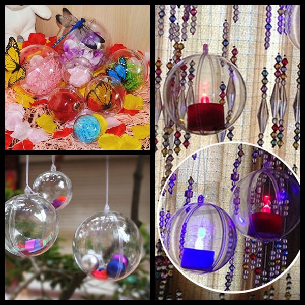 

creative 4-8cm clear hanging ball round baubles ornament xmas tree home decor christmas tree xmas christmas decoration