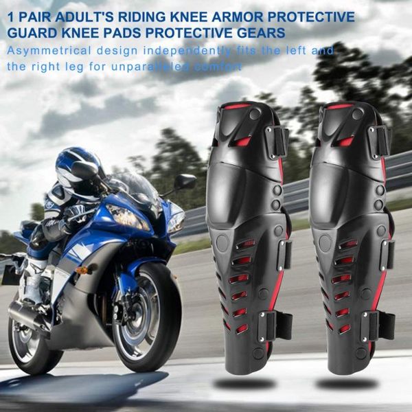 

new 1 pair of adult's riding knee armor protective guard knee pads protective gears for motorcycle motocross racing
