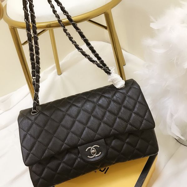 

ladies bag 2019 new solid color casual plaid handbag large capacity home essential ladies shopping bag size30cm whatsyan04, Black
