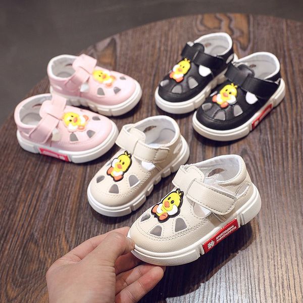 

toddler boy sand spring summer new shoes for baby boy soft pu leather baby shoes princess girls hollow hole leather 1-5t, Black;grey