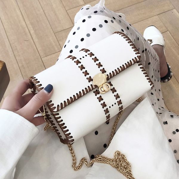 

new оригинальный дизайн моды цепи плечо сумка ретро простой сумка площади ширина 19см высота 12см толщина 5 см