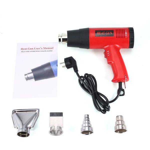 

866b 1800w electric air heat gun temperature fan adjustable shrink wrap paint stripper soldering rework diy tool + nozzle