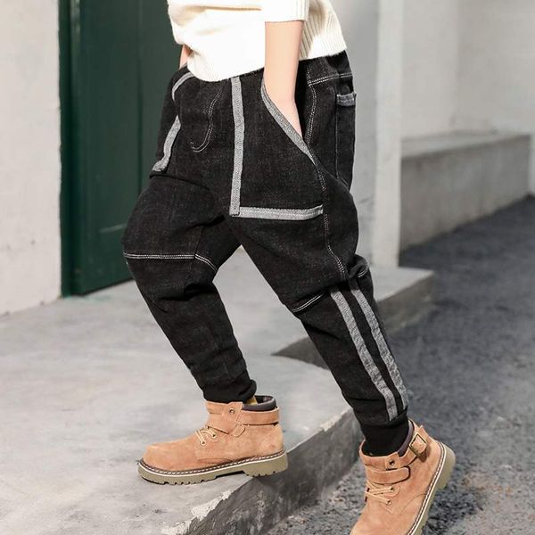 

New Spring Kids Pants Girls Baby Boys Jeans Thick Children Jeans for Boys Kids Casual Denim Pants Toddler Kids Clothing, Blue