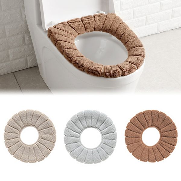 

winter warmer comfortable toilet seat washable bathroom toilet seat filling soft warmer mat cover pad cushion