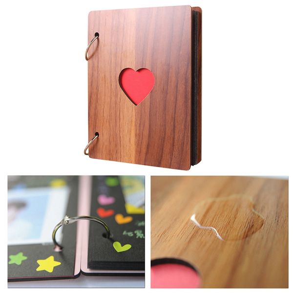 

6 inch wooden p album baby growth memory life p relief book record book
