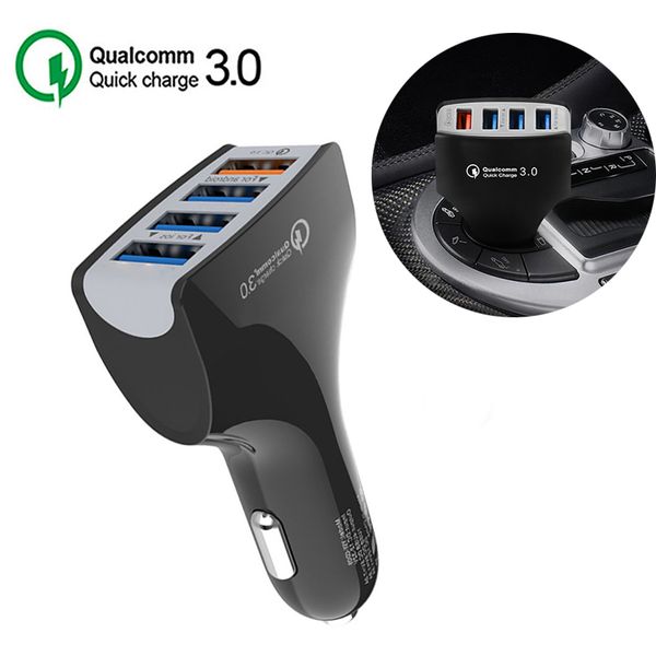

12v usb car cigarette lighter socket charging for phone qc 3.0 quick charger universal cars usb splitter auto mobile charge