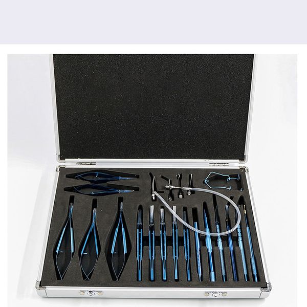 

titanium alloy 21pcs cataract set, ophthalmic surgical kit ophthalmic instrument