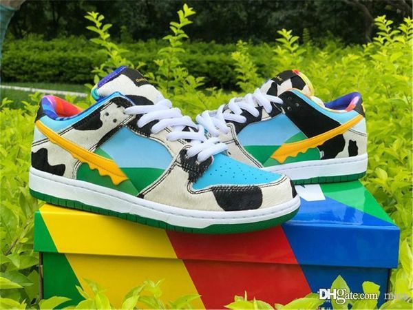 

2020 горячие аутентичные бен х sb dunk low pro qs коренастый dunky jerrys баскетбол обувь мужчины lagoon импульсно университет золота с box