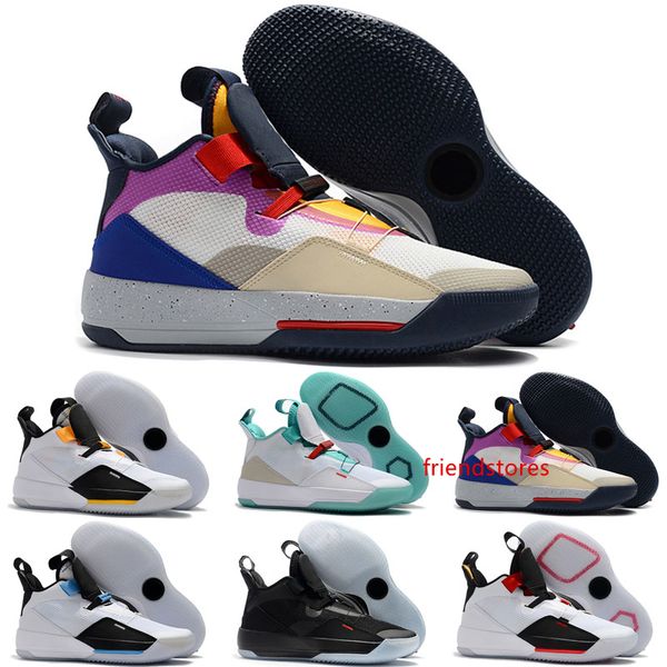 

2019 новое поступление jumpman xxxiii 33 мужская баскетбольная обувь для дешевых высококачественных 33s разноцветные черные желтые кроссовки