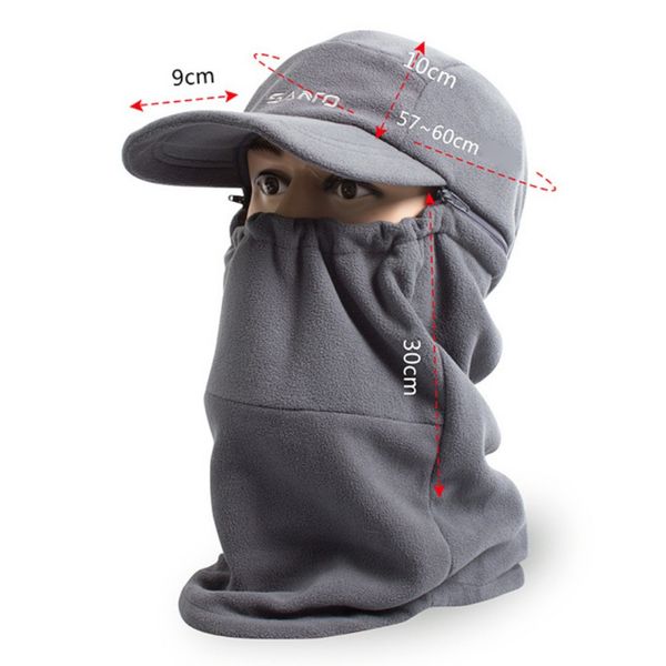 

snowboard mask scarf thicken winter cycling face mask bicycle motorcycle riding balaclava fleece hood full face cover, Black;white