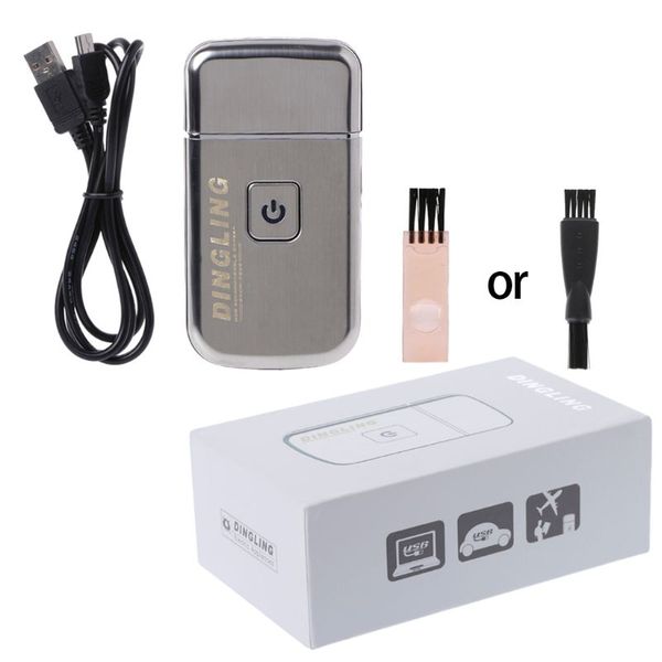 

mini usb rechargeable reciprocating blade electric razor shaver km-5088 for men