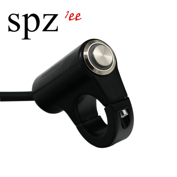 

motolovee motorcycle 22mm handlebar aluminium alloy switch manual-return button with indicator