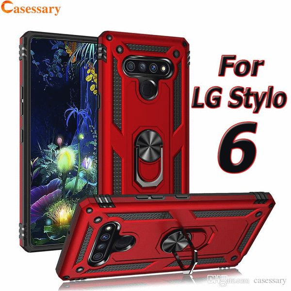 

defender metal ring holder kickstand case for iphone 11 pro max samsung s20 ultra a11 a31 a20 a50 a70 a90 lg stylo 6