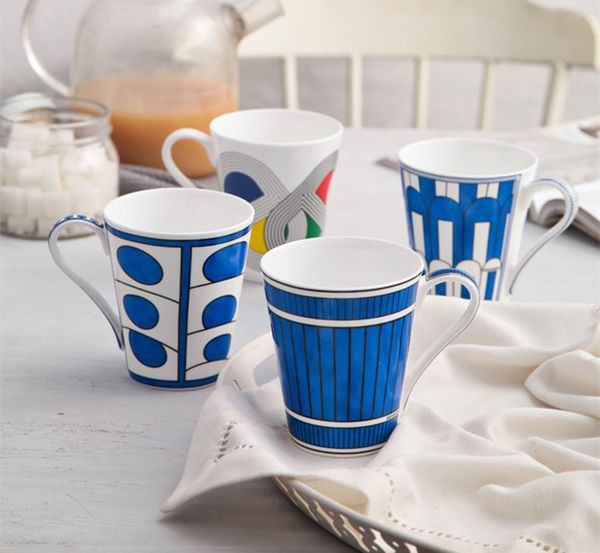 Tazza da caffè Bone China Tazza europea Tazza da tè pomeridiana in ceramica creativa per acqua Bella confezione regalo