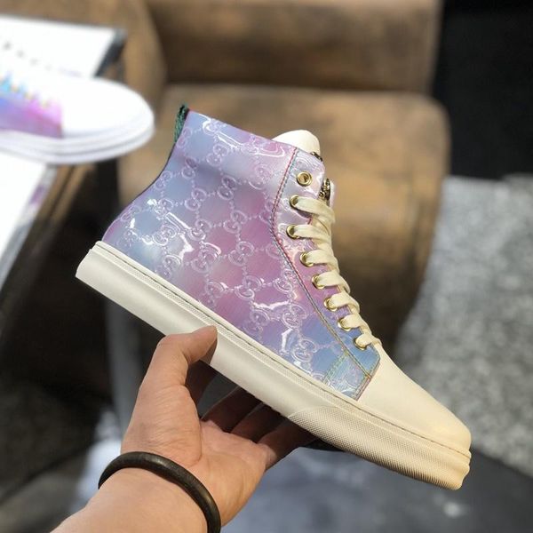 

2020 c9 new fashion trend high casual men shoes, comfortable luxury men shoes original box packaging zapatos hombre, Black