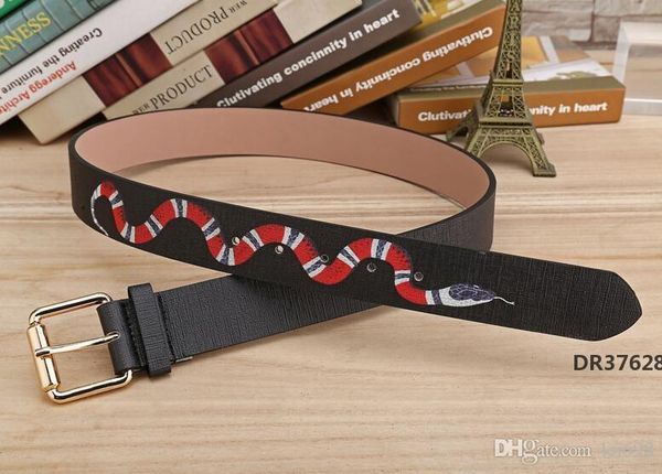 

2019 new black colors snake pattern mens belts designer belts for men and women styles belt for giftdr37628, Black;brown