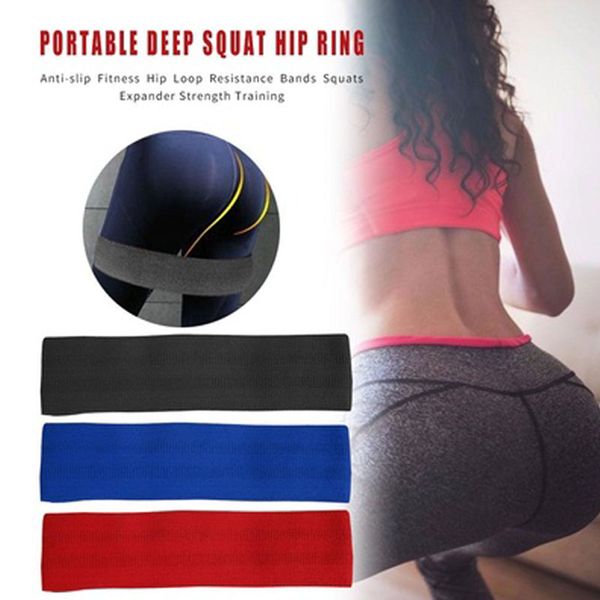 

fitness resistance bands stretch pull up squat resistance ring hip loop antiskid healthy crossfit exercise workout equipment