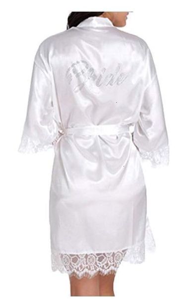 

women pajamas sleepwear woman faux satin silk wedding bride robes,white bridal dressing gown kimono letter maid" graphic back, Black;red