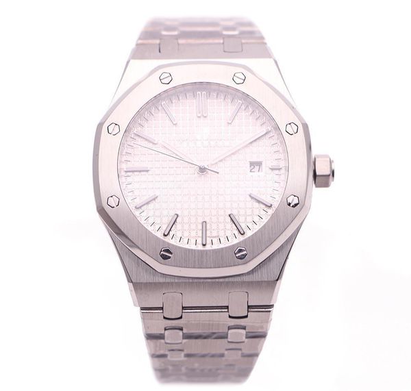 

2017 New Model White DIAL Royal Oak Silver Case Stainless Steel Bracelet Men's Watch 15400STOO1220ST0 Automatic Movement Free Shipping