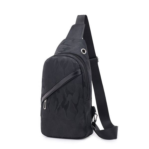 

men 's chest bag leisure messenger bag multi - functional shoulder oxford cloth korea style messenger shoulder