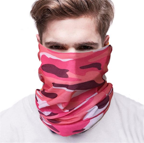 

multifunctional seamless headscarf camouflage hooded outdoor camouflage climbing hiking fishing headwear bandana tube neck #2m01fn, Black