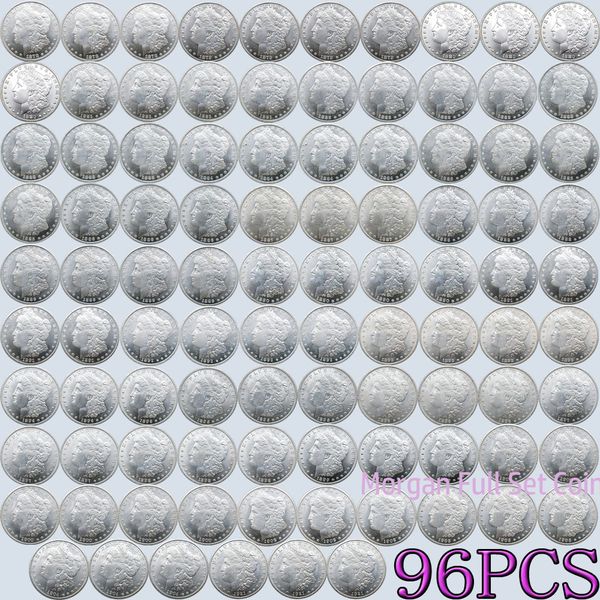 

96 шт. США монеты 27 г Морган копия монеты полный комплект серебро чистая коллекция серебряных монет