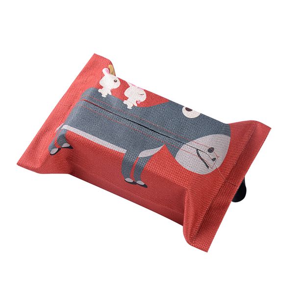 

car tissue box multi-purpose cotton linen cover cartoon retro bag cloth art container for paper tissue napkin paper holder yh006