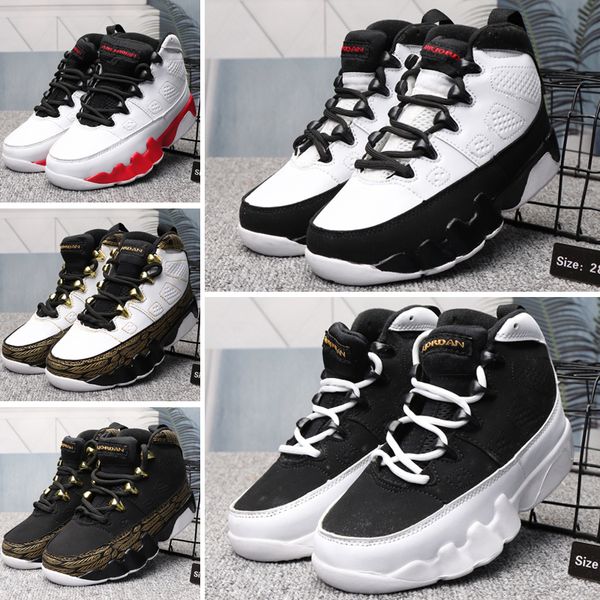 

stylish boys girls kids shoes designer  9s new fashion athletic basketball shoes sneakers for baby kids boys girls shoes, Black