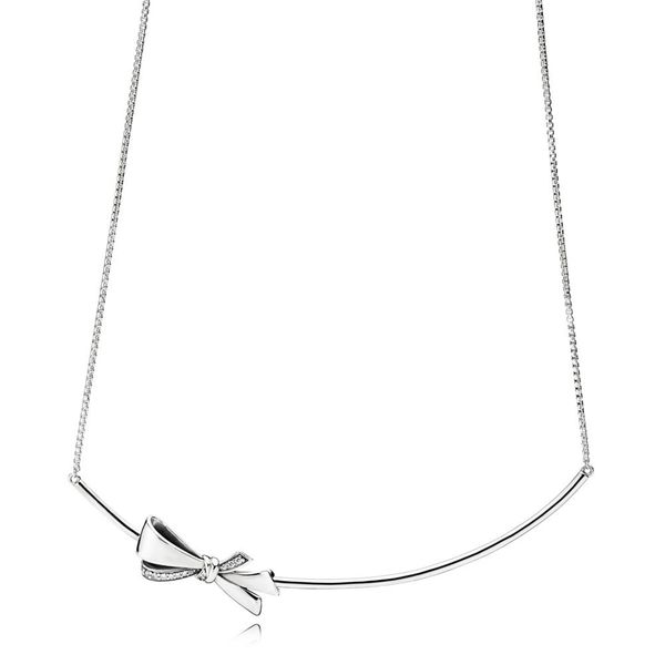 

new 2018 new 100% 925 sterling silver pandora charm necklace elegant temperament fit diy bead chain suitable girl giftjewelry 397233cz