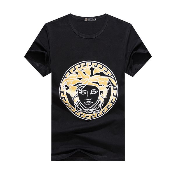 

brand new menswear designer t shirt fashion menswear summer casual street designer t shirt rivet cotton blend round collar short sleeves, White;black