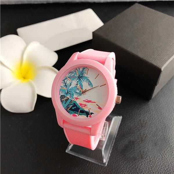 

ey 176ys royal oak crocodile quartz watch casual fashion ladies watch pu strap ing, Slivery;brown