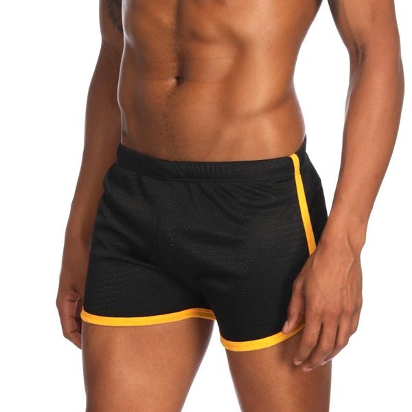 

men cotton briefs middle waist elastic soft breathable solid color male underpants ql sale, Black;white