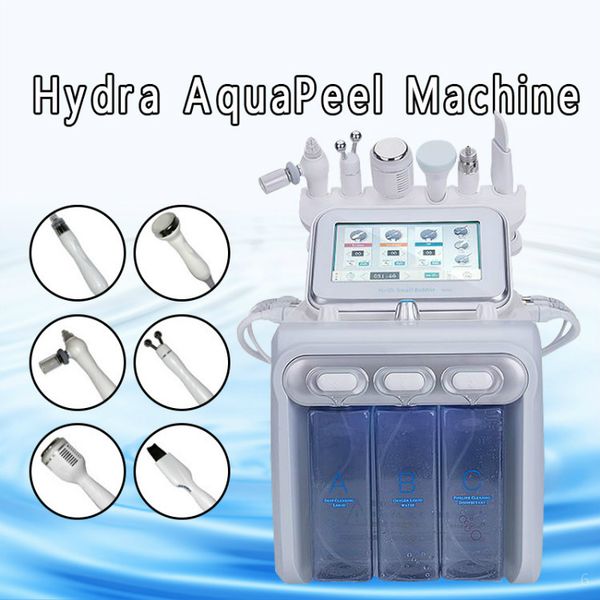 

высокое качество глубокое очищение гидро воды 9 советов, 6 в 1 н2-о2 dermabrasion гидры лицевая аква машина наконечник замен се