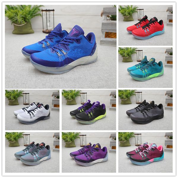 

2019 new arrival kobe venomenon 5 derozan black red purple basketball shoes for mens weave venom kb 5s ep sports sneakers size 40-46