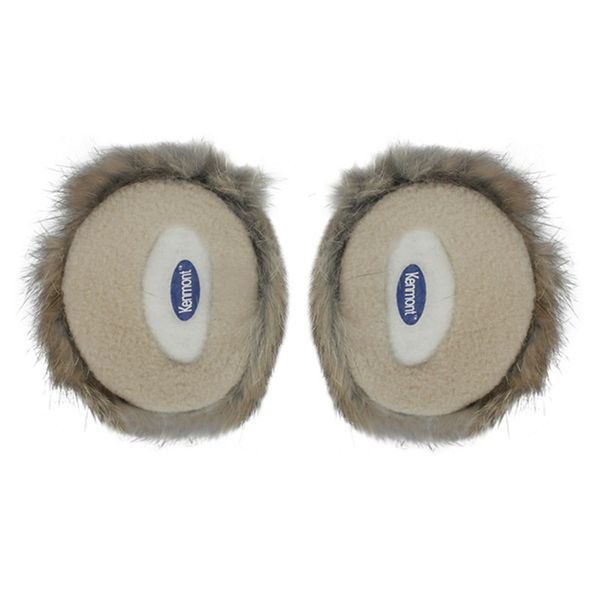 

kenmont fashion 100% fur winter driver biker earmuffs earflap ear warmer without hair band km-3950, Blue;gray