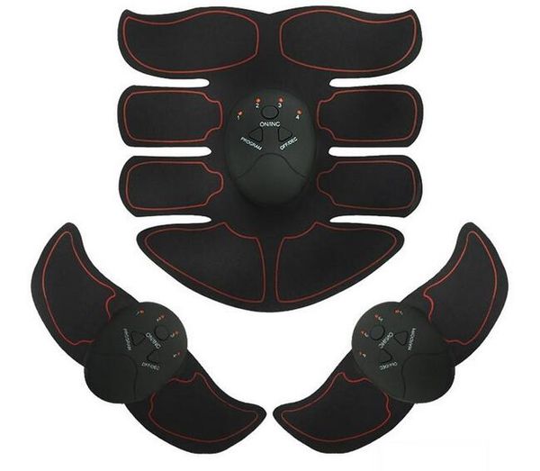 Rafforza e rassoda i muscoli 8 muscoli addominali Stimolatore ABS definitivo EMS Esercizio muscolare Bruciatore Massaggiatore Body Pad Braccia Set completo