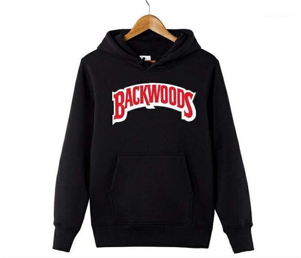 

одежда backwoods письмо печати кофты модельер осень толстовки свободные рукава пара одежда круглый вырез повседневная, Black