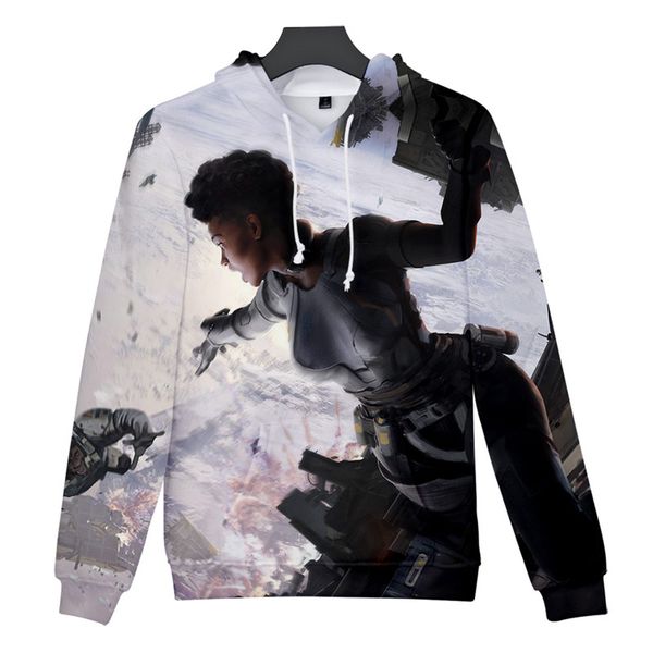 

3d printed hooded sweatshirt men and women sweatshirt apex legends harajuku style men's long-sleeved hoodies, Black