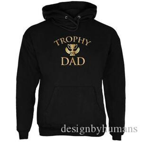 

fathers day trophy dad blashort-sleeve hoodie, Black