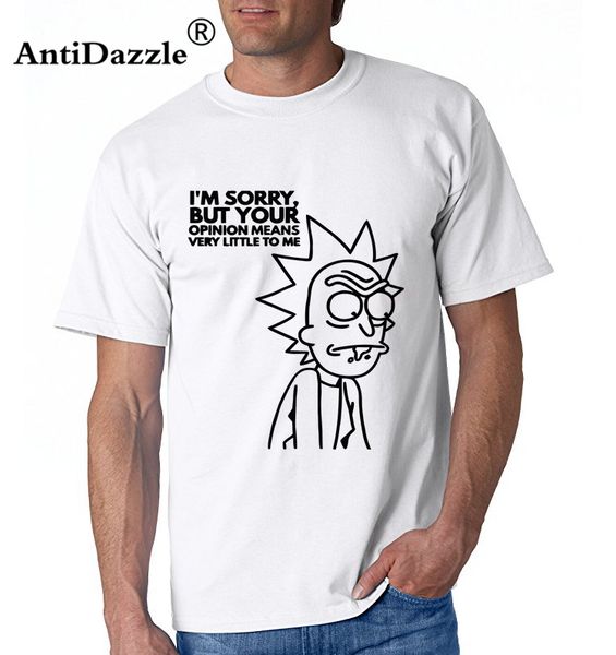 

antidazzle 2017 summer fashion opinion t shirt men cotton cool printed short sleeves, White;black