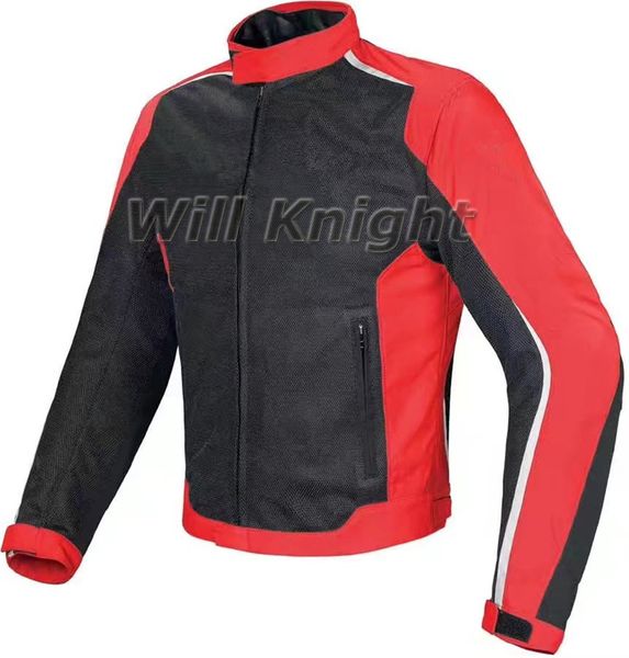 

dain black red mesh jacket motocross mountain bicycle rider motorbike jackets