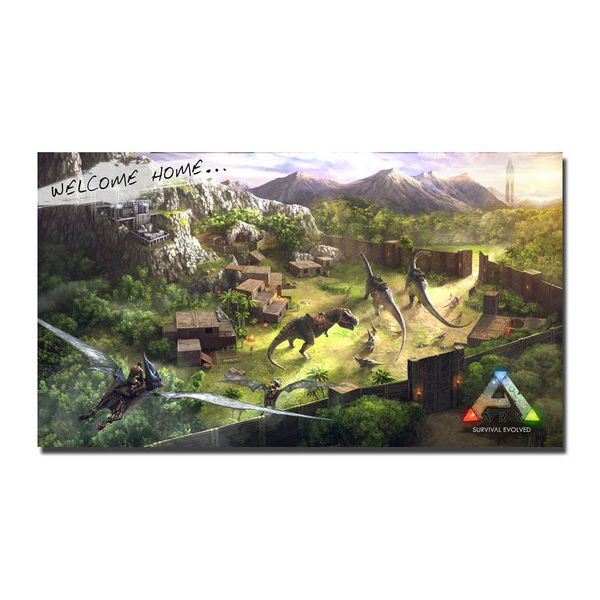 

ark survival evolved game wall sticker silk poster art light canvas home decoration