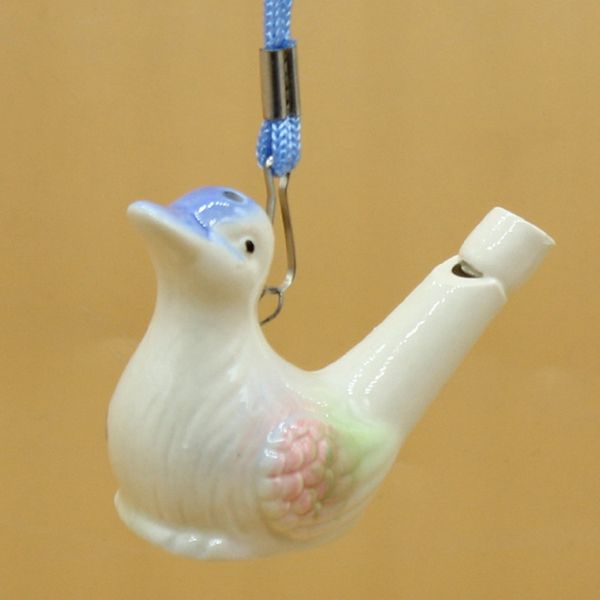 2020 Water Bird Whistle Ceramic Clay Bird Whistle Cartoon Children Gifts Mini Animal Peacock