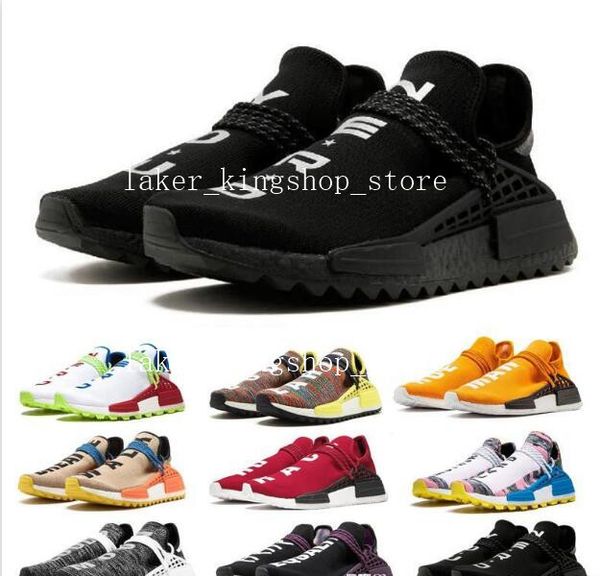 

2019 hu human race pharrell williams gum pack black volt pink digijack men women running mens trainers fashion sports sneakers arrival drop
